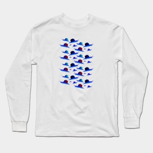 Colorful Snail Pattern Long Sleeve T-Shirt